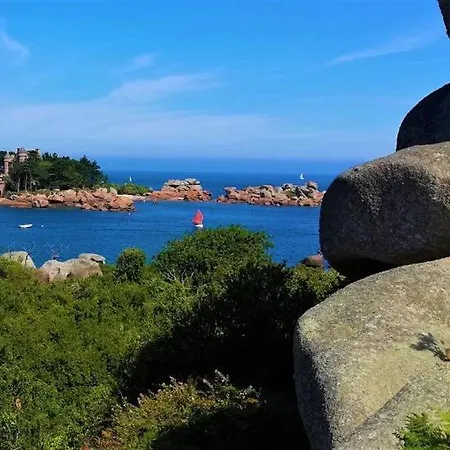 Appartement Vue Mer 50M De La Plage, Wifi Gratuit Perros-Guirec Exterior foto